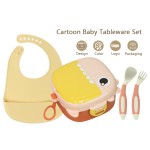 Baby Dinnerware Set Manufacturer - BPA Free Silicone Bibs Stainless Steel PP Bowl Spoon Fork