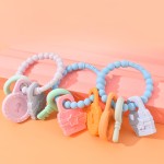 Silicone Teether Toy Manufacturer - New Design Funny Cute Chewable Soft Rubber Ring for Toddler