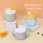 Baby Sippy Cups Manufacturer - New Arrival 300ml Portable Removable Silicone Water Milk with Handle