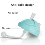 Training Bottle Manufacturer - BPA Free PP Plastic Carton Patterns Drinking Cup with Straw