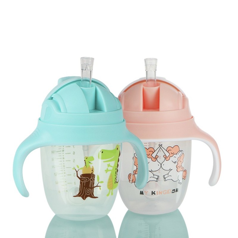 Kids Water Bottle Manufacturer - Wholesale BPA Free Children PP Plastic Drinking Bottle with Straw