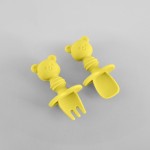 Baby Spoon Fork Set Manufacturer - Eco-Friendly New Born Cute Silicone Baby Supplies OEM/ODM