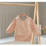 Infant Smocked Coverall Manufacturer - Wholesale PU Adjustable Long Sleeve Bibs Waterproof Drool Feeding Baby Clothes
