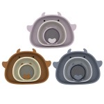 Toddler Feeding Set Manufacturer - New Arrival Silicon Suction Plate Bowl Cup Straw Spoon