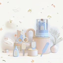 Infant Baby Grooming Kit Manufacturer - Innovative New Design Manual Finger Nail Scissors Ear Care Trimmer 0-12 Months