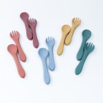 Baby Dinnerware Set Manufacturer - New 8 Pcs Silicone Suction Plate Bowl Spoon Fork Bib Set