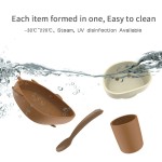 Silicone Feeding Set Manufacturer - Wholesale Suction Plates Training Sippy Cup Spoon Bowl Set