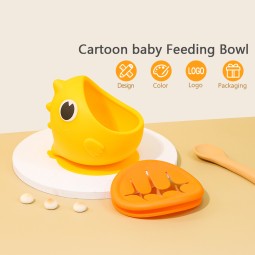 Silicone Dinosaur Bowl Manufacturer - Wholesale Folding Food Snacks Suction Feeding Bowl Tableware Set
