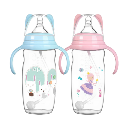 Baby Feeding Bottle - Silicone Straw