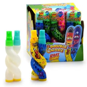 Factory Wholesale Fruit Snake Shape Sweet Sour Spray Liquid Candy