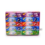 5支7厘米的水果味泡泡糖，有纹身