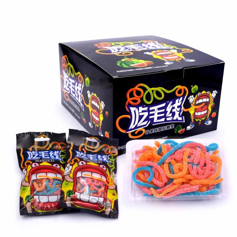 OEM Colorful Sweet Sour Assorted Jelly Gummy Candy