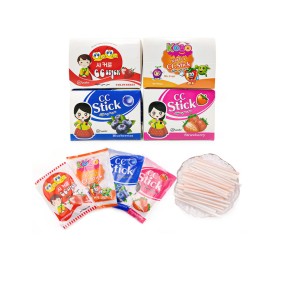 批发混合水果味彩色酸甜CC棒粉硬糖