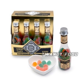 OEM甜酸糖衣彩虹软糖豆糖