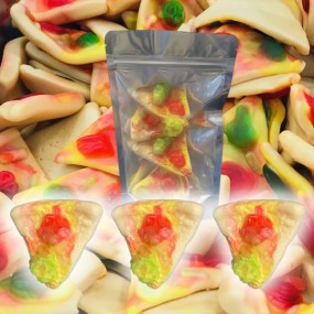 Wholesale Custom Bag Packing Ranibow Sweet Pizza Shape Freeze Dry Candy