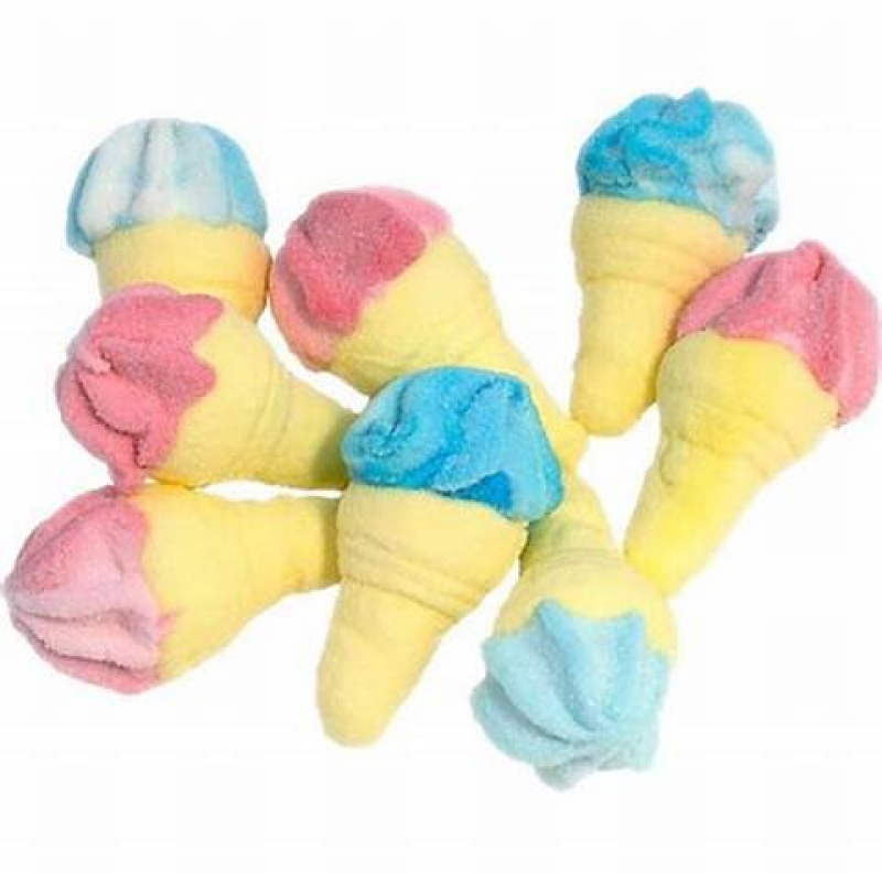 OEM Sweet Fruit Mini Ice Cream Cone Marshmallow