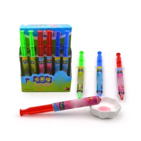 美味的注射器形状水果果酱液体玩具糖果