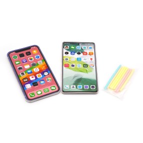 Sour Sweet Mix Fruit CC Stick Powder Candy Fruity Flavored Packaged in Phone-Style Container with Coating for Decor