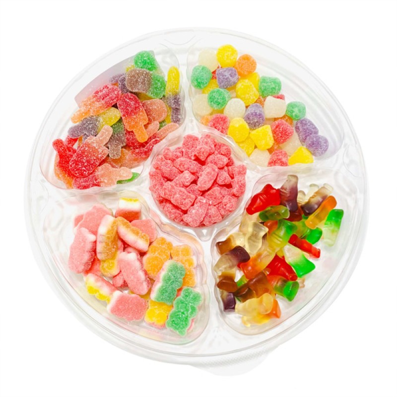 Wholesale Custom Bulk Assorted Rainbow Sweet Sour Fruit Favour Chewy Gummy Candy