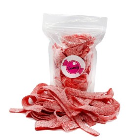 Wholesale Custom Label Strawberry Flavor Sour Belt Gummy Candy
