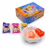 魔术Pop Pop Pop酸果味脚形棒棒糖与酸粉糖