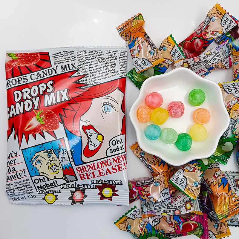 Wholesale Custom Colorful Ball Shape Super Sour Fruity Hard Candy