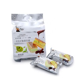 批发定制休闲食品巧克力涂层海绵蛋糕