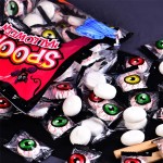眼球形状眼球棉花糖糖果糖果产品填充果酱