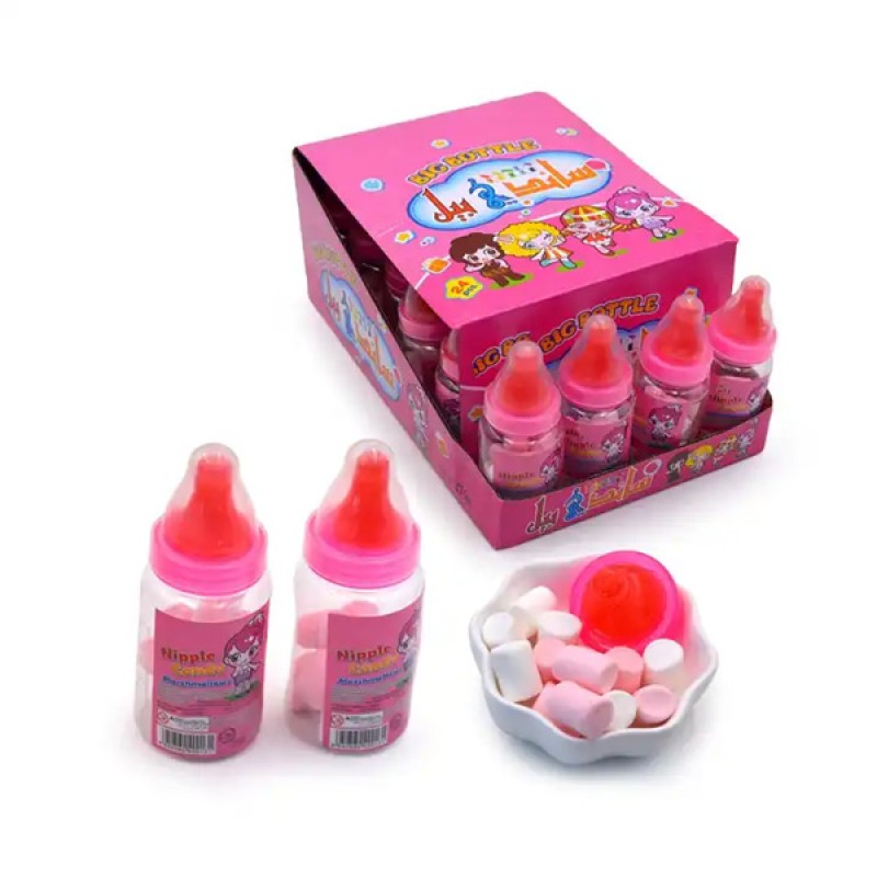 Wholesale Nipple Shape Gummy Candy Toy With Marshmallow Candy