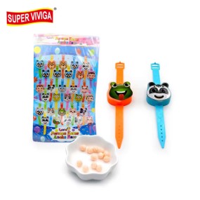 Wholesale Custom Cartoon Watch Toy With Compress Hard Candy