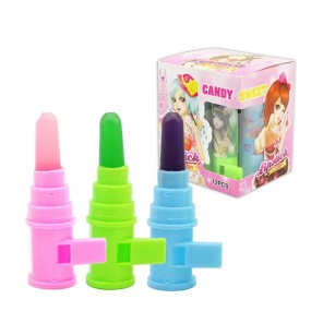 Wholesale Pop Kids Cartoon Whistle Toy Sweet Lipstick Lollipop Candy Toys