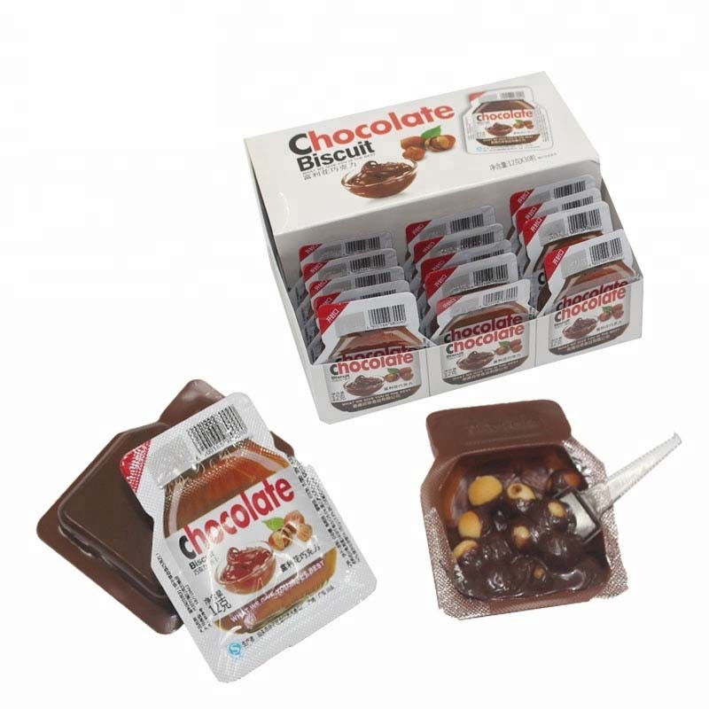 Factory Wholesale Halal Star Chocolate Biscuit Cup Chocolate With Chocolate Jam