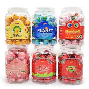 Wholesale Custom Private Label Halal 3G/10G/18G Fruit Jam Ball Shape Soft Jelly Gummy Candy