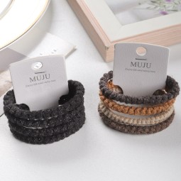 Plush Hair Ring - 4pcs High Elastic Band