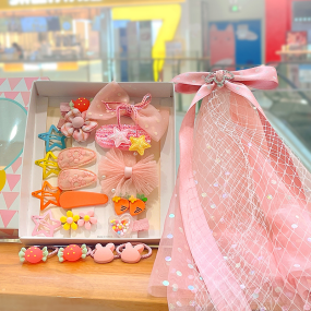 Girls Hair Accessories Set - 24pcs Princess Bows Factory
