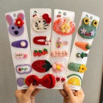 Wool Hair Clip - Autumn Winter Animal Design