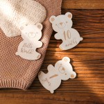 Wooden Bear Souvenir Manufacturer - New Arrival Cute Monument Commemorative Baby Gift Idea for Kids