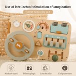 Montessori Busy Board Manufacturer - Wooden Educational Sensory Driving Learning Steering Wheel for Children