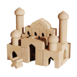 Wooden Mosque Playhouse Set Manufacturer - Modern Construction Toy with 40 Pieces Educational Historical Buildings DIY