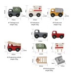 Silicone Toy Car Manufacturer - Unisex Montessori Colorful Early Educational Cognitive Traffic Bus in Bag