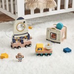 Science Educational Toy Set Manufacturer - Wooden Rocket Ball Game Learning Blocks for Boys Girls