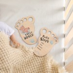 Wooden Footprint Letters Manufacturer - New Arrival Cute DIY Baby Souvenirs to Mark Milestones