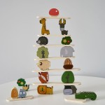 Wooden Building Blocks Set Manufacturer - Early Education Animal Stacking & Balance for 0-4 Years