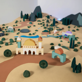 Wooden Masjid Building Blocks Manufacturer - Islamic Educational Toy Sets for Kids Gift