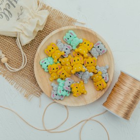 Silicone Teething Beads Manufacturer - Wholesale BPA Free Food Grade Rattle Cartoon Elephant Teether