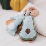 Baby Crib Mobile Toy Manufacturer - PSZ1089 Cute Soft Plush Doll Bear Bunny Animal Hanging Ring Soothing