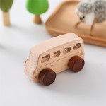 Wooden Model Car Toy Manufacturer - Montessori Intelligent Handmade Bus Unisex Educational with Custom Logo