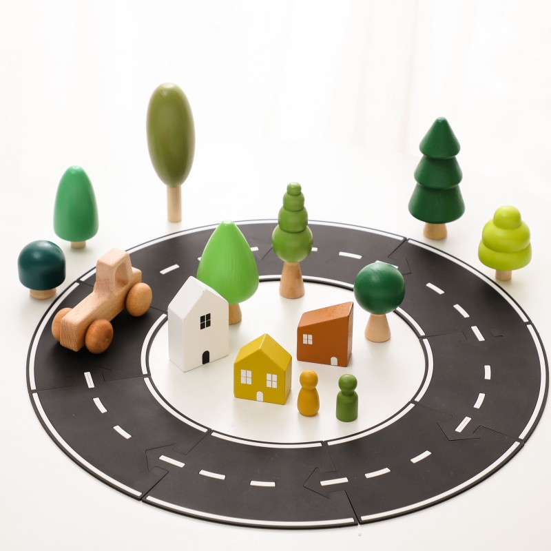 Wooden Ornaments Manufacturer - OEM Modern Forest Tree Home Decor Gift for Christmas Desktop