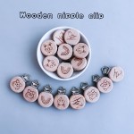 Baby Pacifier Clip Manufacturer - Custom Beech Wood Printed Dummy Clip Gift OEM/ODM