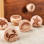 Wooden Drawer Knobs Manufacturer - Customized DIY LOGO Small Size for Early Education Home Decor 0-24 Months